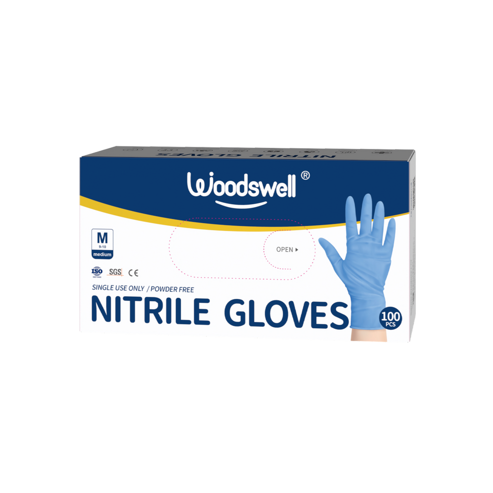 活唯丁腈手套 100Pcs Woodswell Nitrile Gloves/100Pcs